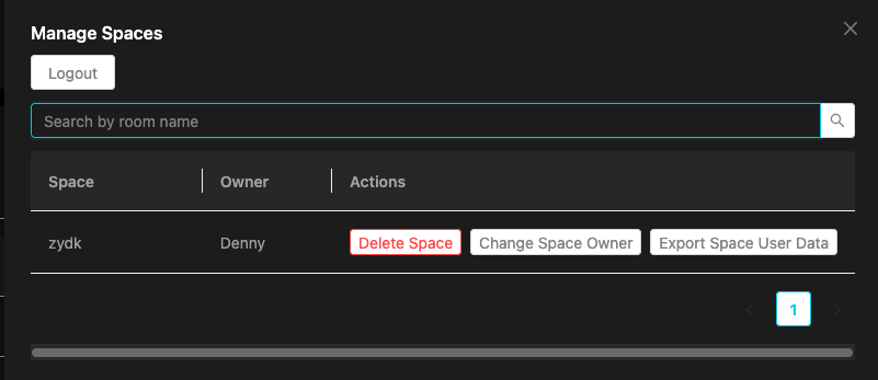Manage Spaces